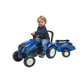 Traktor New Holland m/släp Blå Falk